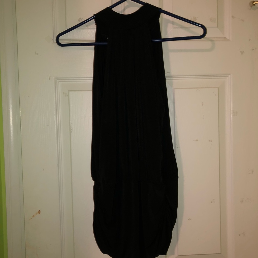 Black Halter Bubble Tunic